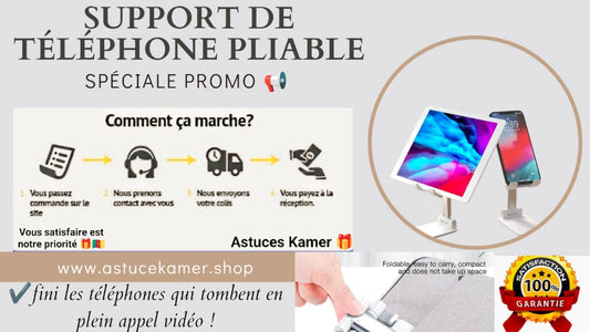 👽SUPPORT  DE  TELEPHONE   PORTABLE👽 POUR  VOITURE   👽ET 👽  BUREAU👽