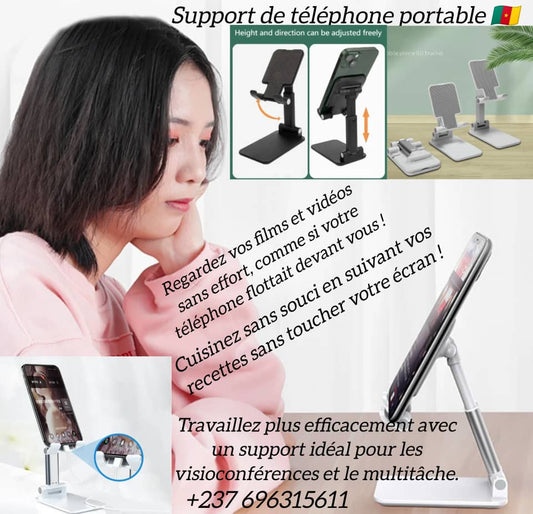 👽SUPPORT  DE  TELEPHONE   PORTABLE👽 POUR  VOITURE   👽ET 👽  BUREAU👽
